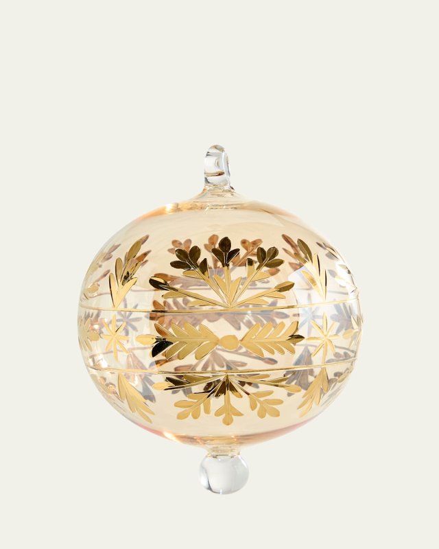 Snowflake Clear Christmas Ornament